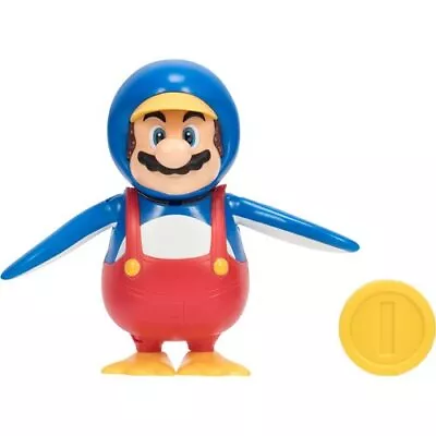 World Of Nintendo Super Mario 4-Inch Figures - Penguin Mario And Coin • $13.93