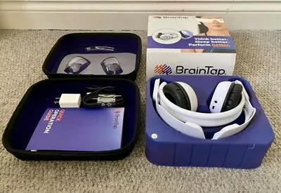 BrainTap Headset-binaural Beats Meditation & Light Therapy Great Condition-boxed • £59