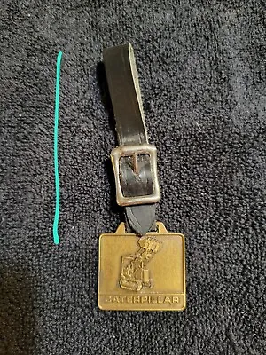 Caterpillar Cat Watch Fob Alban Tractor Co. Inc. Virginia Brass Finish #tlh2 • $29.99