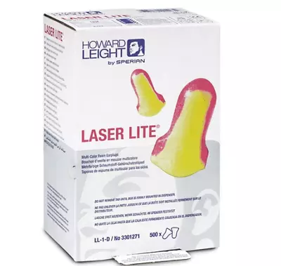 Howard Leight Ll-1-d Laser Lite Earplugs Bulk Dispensing Box 500 Pair • $70