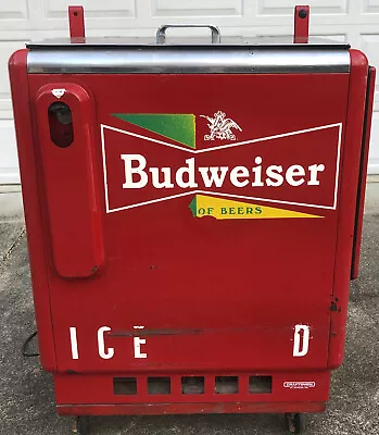 Vtg Budweiser King Of Beers Cavalier Vending Machine Electric Beer Cooler • $275