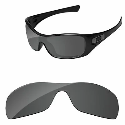 PapaViva Black Grey Polarized Replacement Lenses For-Oakley Antix Sunglasses • $14.98