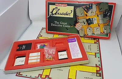 Waddingtons Cluedo Detective Board Game 1989 Complete • £9.99