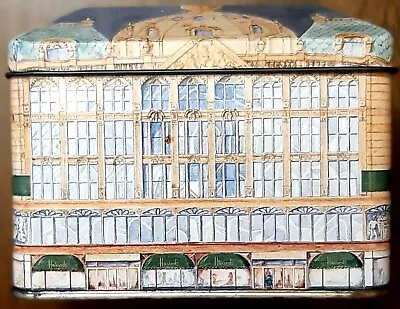 Scarce Vintage Harrods Tea Tin Box Shaped Based On The Harrods Department Store • $18