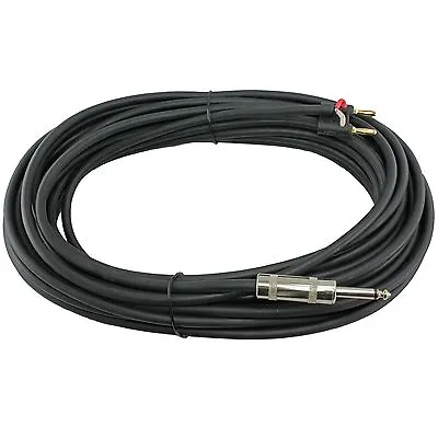 50 FT Foot Feet Pro Audio 1/4 To Dual Banana Plug Speaker Cable PA 16 Gauge Cord • $16.37