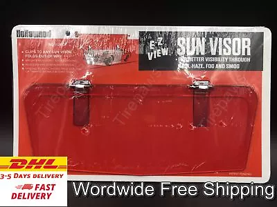 Vtg Style Clip-On Red Sun Visor For: Volvo 164122SP1800 SP1800 E1800 ES • $44.99