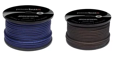 5 METRE BLUE +1 BLACK METRE 8 AWG 50/50 Blend 10MM² 8 GAUGE  POWER CABLE 5M+1M   • £10.99