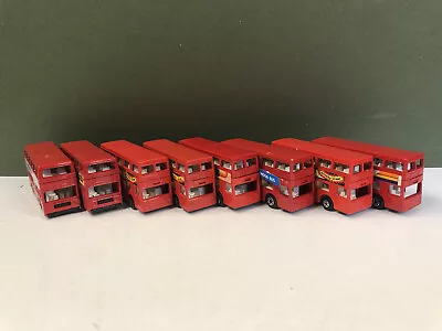 X8 Matchbox Double Decker Red Buses (Loose) • £36