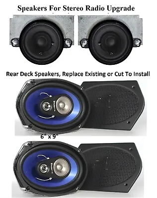 1970-1977 Monte Carlo Two Dash Replacement Speakers + 6x9's For Stereo Radio • $189
