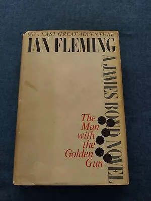The Man With The Golden Gun By Ian Fleming 1965 Book Club Edition HCDJ • $14.95