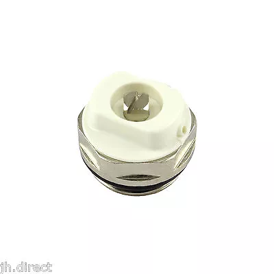 1/2  BSP Manual White Chrome Towel Rail Radiator Air Vent Valve Bleed Plug Inch  • £1.25