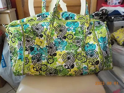 Vera Bradley XL Duffel Bag In Retired Limes Up • $79