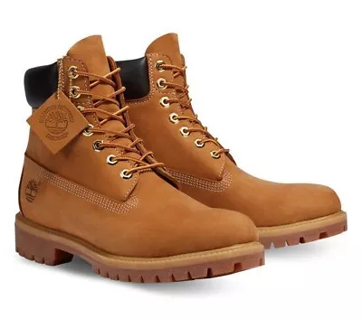 TIMBERLAND Men's 6  Premium Waterproof Boots Wheat Original 10061--11US • $199.99