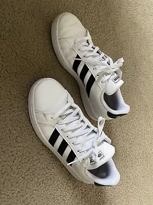 Womens Adidas Cloudfoam White Shoes In US 9 • $50