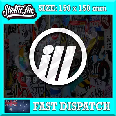 Ill Circle 4X4 Car Vinyl STICKER Funny DECAL 4WD Drift Ute Truck • $8.90