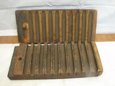 Primitive Durex Wooden 10 Cigar Mold Press Tobacco Factory Tool Tobacciana  • $119.99