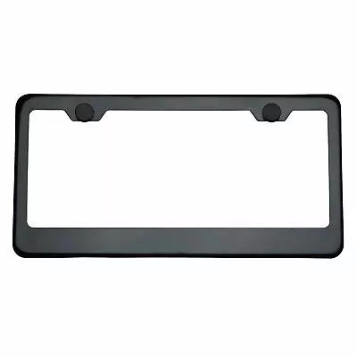 T304 Stainless Steel Mirror Stainless License Plate Frame Smoke Black Chrome • $10.99