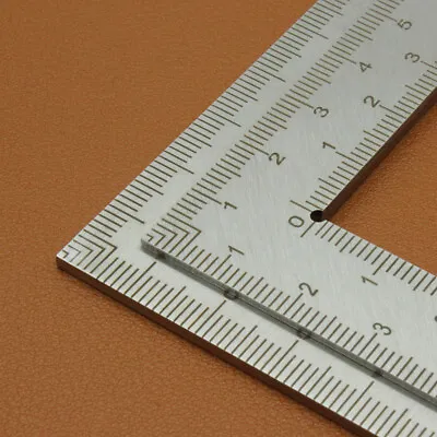 L Shape 90 Degree Wide Base Angle Square Ruler Stainless Steel Measuring Tool • $8.49