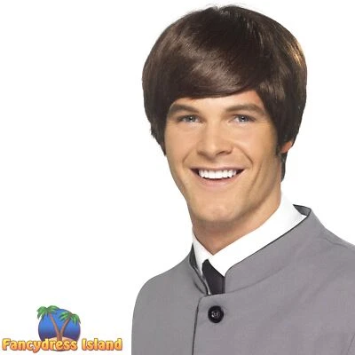 £11.89 • Buy Smiffys 1960s 60's Beatles Mod Brown Wig Adults Fancy Dress