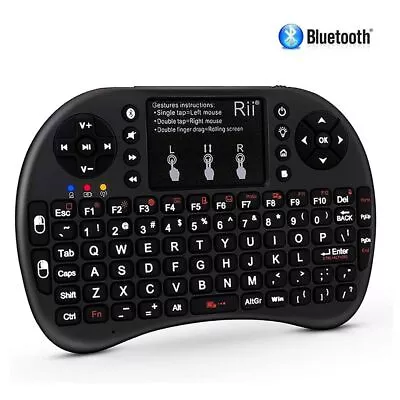 I8 BT English Keyboard With Touchpad Backlit Portable Wireless Keyboard • $69.25