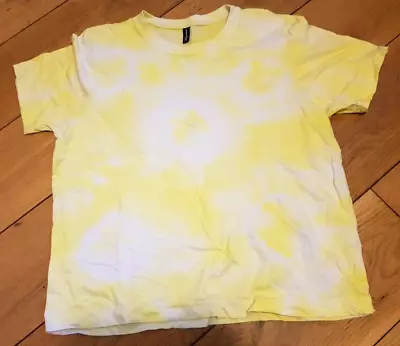 Donnay Yellow White Tie Dyed T Shirt Size XL BNWOT • £4.99