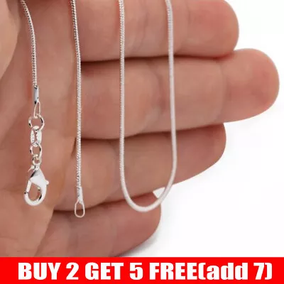 925 2mm Silver Snake Chain Necklace Lobster Clasp All Inch Sizes Uk Sale Uk • £2.69