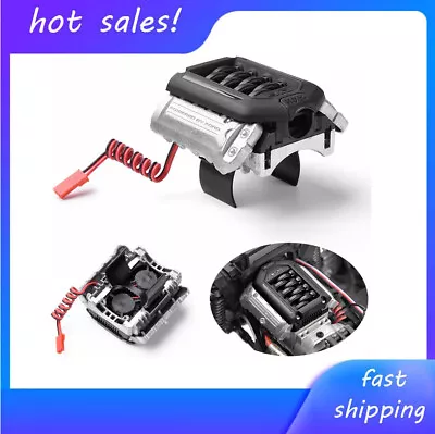 Simulate F11 V8 5.0 Engine Radiator Motor Dual Fan For 1/10 TRAXXAS TRX-4 RC US • $39.25