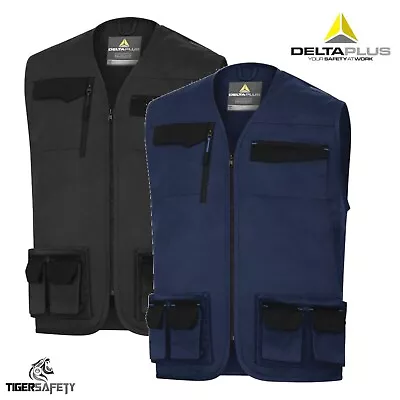 £27.99 • Buy Delta Plus M2GI3 Mach 2 Mens Multi Pocket Work Vest Tool Vest Jacket Gilet
