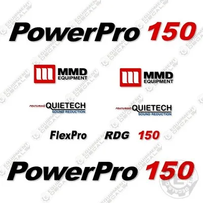 Fits PowerPro 150 Decal Kit Towable Generator - 7 YEAR OUTDOOR 3M VINYL! • $149.95