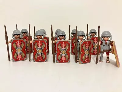 £21.42 • Buy Playmobil Lot Custom Toys History X10 Figures Roman Shields Swords Spear Rare 