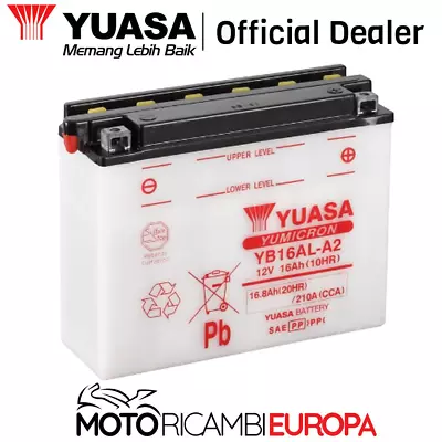 Battery By Bike YUASA Ducati Monster 900 93-99 YB16AL-A2 Mens 12 Volt 210CCA • £54.58