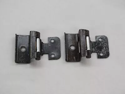 Pair NOS Vintage Scheirich Cabinet Hinge. Silver And Black • $19.85