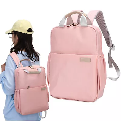 Basics Laptop Computer Backpack Womens Girls Rucksack Shoulder Bag Fits 15 Inch • £12.99