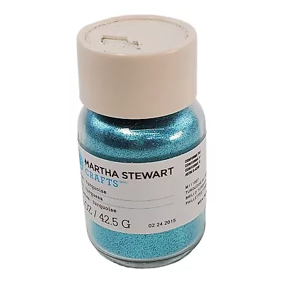 Martha Stewart Crafts Glitter Turquoise Glitter 1.5 Oz Bottle • $7.95