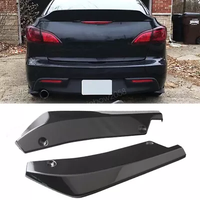 Glossy Black Rear Spats Bumper Lip Splitter Diffuser Canard For Mazda 3 I Sedan • $15.19