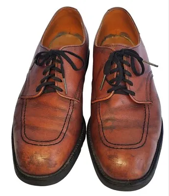 Vintage Men's Red Wing Oxford Shoes Lace Up 9340 Size 9D Tan Red Brown Leather • $18.69