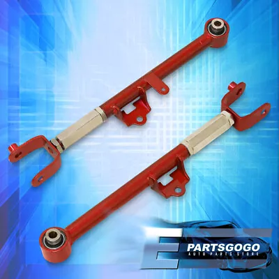 For 16-23 Mazda Miata MX5 ND JDM Rear Adjustable Control Toe Arms Rods Kit Red • $53.99