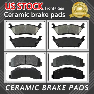 Front & Rear Ceramic Disc Brake Pad For Ford F-150 With Electric Parking Brakes • $52.50