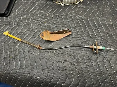 79-82 MUSTANG GT THROTTLE CABLE & BRACKET OEM Low Miles • $100