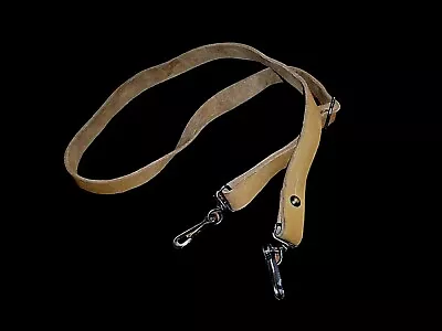 French Military Mat Brown Leather Rifle Sling Army Mas Rifle 49 & 49/54 Genuine • $19.98