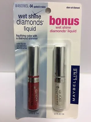 BONUS Maybelline Wet Shine Diamonds LipGloss Spoiled In Rubies Clear Cut Diamond • $29.71