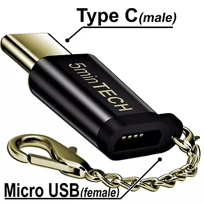 Adapter - USB 3.1 (USB Type C Male To Micro USB Female) Converter Connector B731 • $5.74