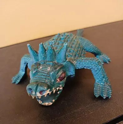 Vintage Horned Monster Dinosaur Toy 7.5  Vintage Creature Hong Kong • $19.95