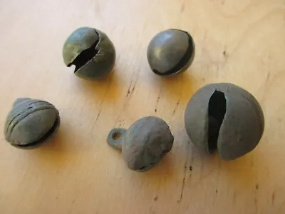 5 Antique Bronze  Medieval Bells. • $29.99