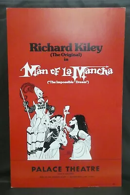 Man Of La Mancha Theater Broadway Window Card Poster 14  X 22  • $199.99