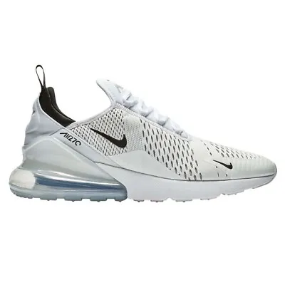 Men’s Size US 11.5 Nike Air Max 270 Running Shoes White/Black AH8050-100 NEW ✅ • $170