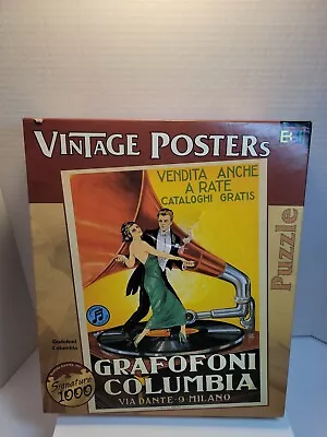 Buffalo Vintage Posters 1000 Piece Puzzle Grafofoni Columbia Via Dante 9 Milano  • $9.99