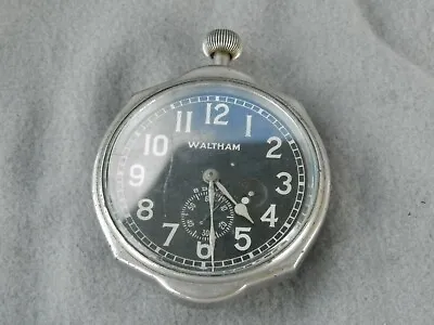 Vintage Waltham Watch Co 8 Day 7 Jewels Art Deco Car? Clock Estate Find • $275