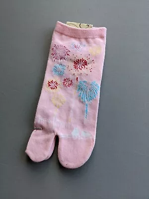 Tabi Split Toe Cotton Crew Socks - Flip Flops - Japanese 🎀 FREE UK P&P For 5 • £6.50