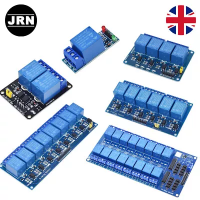 5V/12V/24V Relay Module With Optocoupler 1/2/4/6/8/16 Channel For Arduino Pi UK • $6.21